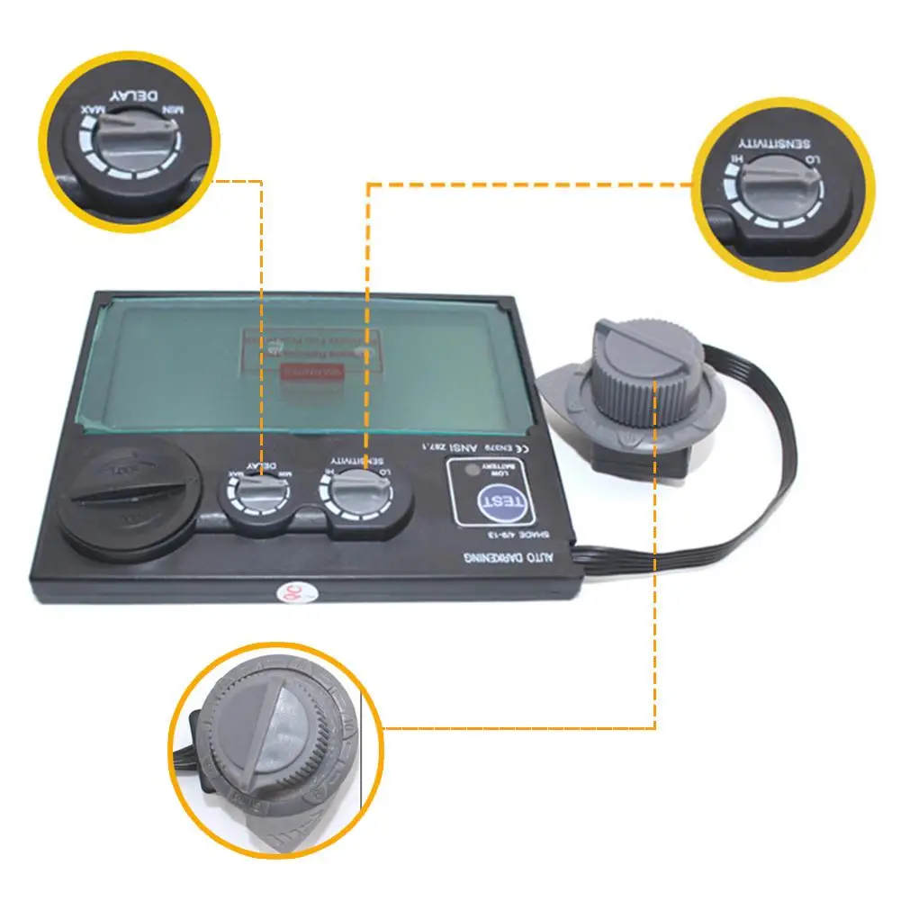DIN9-DIN13 Digital LCD Screen Solar Auto Darkening Electric Welding Helmet Mask welder Cap Goggles Lens UV IR Filter Helmet
DIN9-DIN13 Digital LCD Screen Solar Auto Darkening Electric Welding Helmet Mask welder Cap Goggles Lens UV IR Filter Helmet