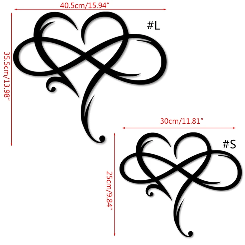 LXAC Metal Infinity Heart Sign Wall Pendant Art Love Wall Sign Metal Wall Decor for Bedroom Living Room Home Door Household 
LXAC Metal Infinity Heart Sign Wall Pendant Art Love Wall Sign Metal Wall Decor for Bedroom Living Room Home Door Household