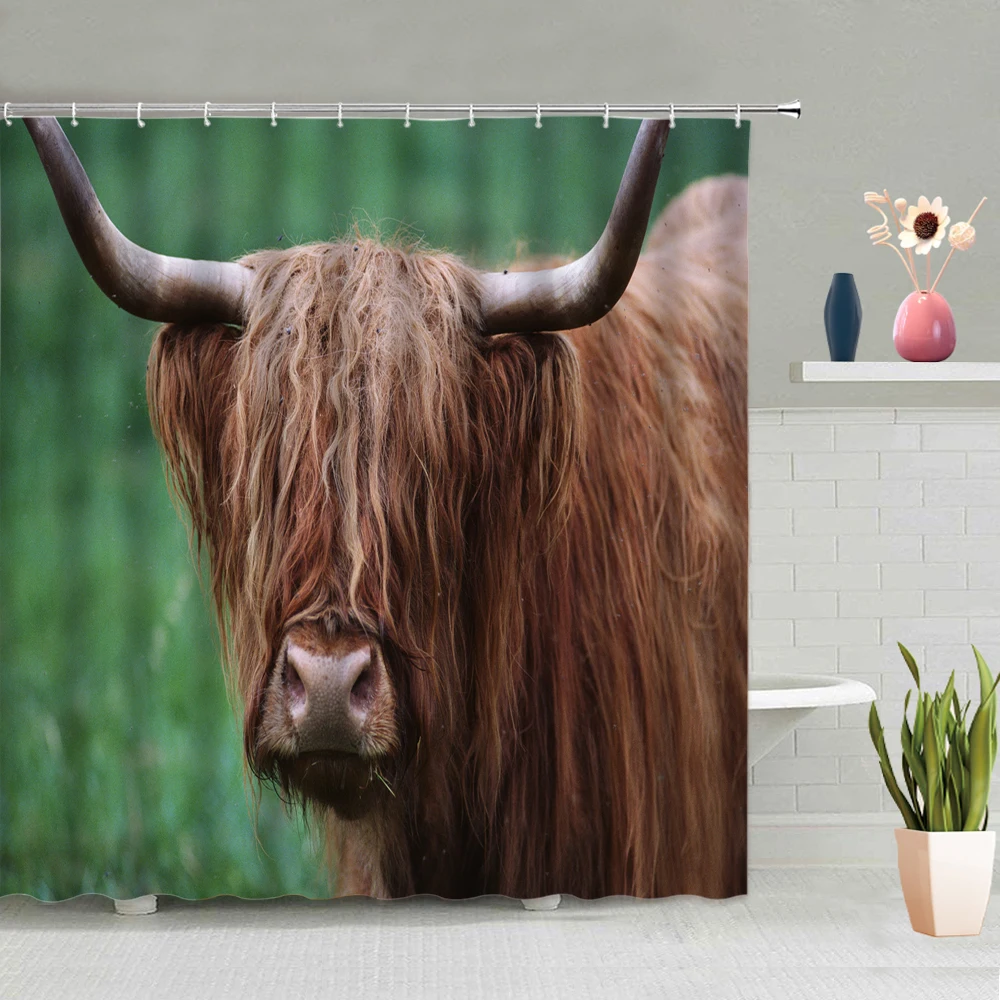 Animals Cow Shower Curtain Farm Grassland Natural Scenery Pasture Door Curtains Bathroom Screen Washable Hanging With Hooks Set
Animals Cow Shower Curtain Farm Grassland Natural Scenery Pasture Door Curtains Bathroom Screen Washable Hanging With Hooks Set
