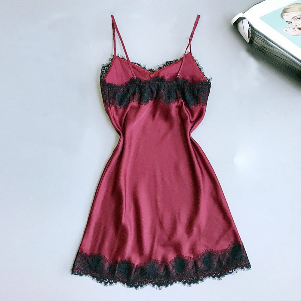 Women Ladies Removable Pad Nightdress Lace Spaghetti Strap Sleepwear Lingerie Nightwear Silk
Women Ladies Removable Pad Nightdress Lace Spaghetti Strap Sleepwear Lingerie Nightwear Silk