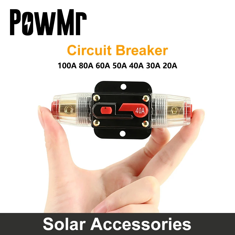 PowMr 20A 30A 40A 50A 60A 80A 100A Car Truck Bike Audio Stereo Amplifier Circuit Breaker 12V 24 Fuse Holder Refit Fuse Adapter
PowMr 20A 30A 40A 50A 60A 80A 100A Car Truck Bike Audio Stereo Amplifier Circuit Breaker 12V 24 Fuse Holder Refit Fuse Adapter