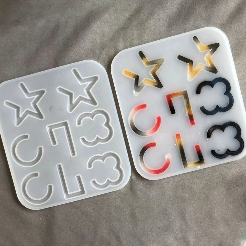 Handmade Acrylic Cricle Star Hoop Earings Resin Molds Hoop Drop Earrings Epoxy Resin Molds Fashion Jewelry Making Tools
Handmade Acrylic Cricle Star Hoop Earings Resin Molds Hoop Drop Earrings Epoxy Resin Molds Fashion Jewelry Making Tools