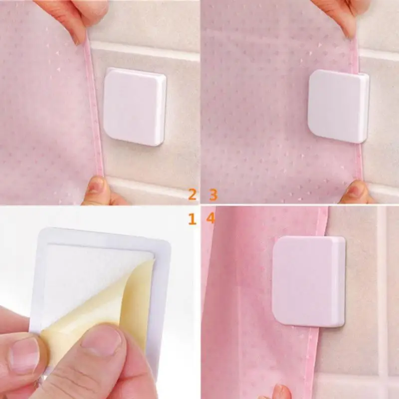 Home 1set Shower Curtain Clip Bathroom Bedroom Curtain Buckle Viscose Wind Fixed Hook Curtain Holder Seamless Sticky Hooks
Home 1set Shower Curtain Clip Bathroom Bedroom Curtain Buckle Viscose Wind Fixed Hook Curtain Holder Seamless Sticky Hooks
