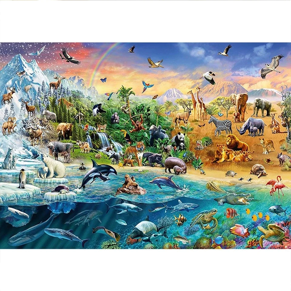 Full Square drill 5D DIY Diamond embroidery The world of animals Diamond Painting Cross Stitch Rhinestone Mosaic decor
Full Square drill 5D DIY Diamond embroidery The world of animals Diamond Painting Cross Stitch Rhinestone Mosaic decor