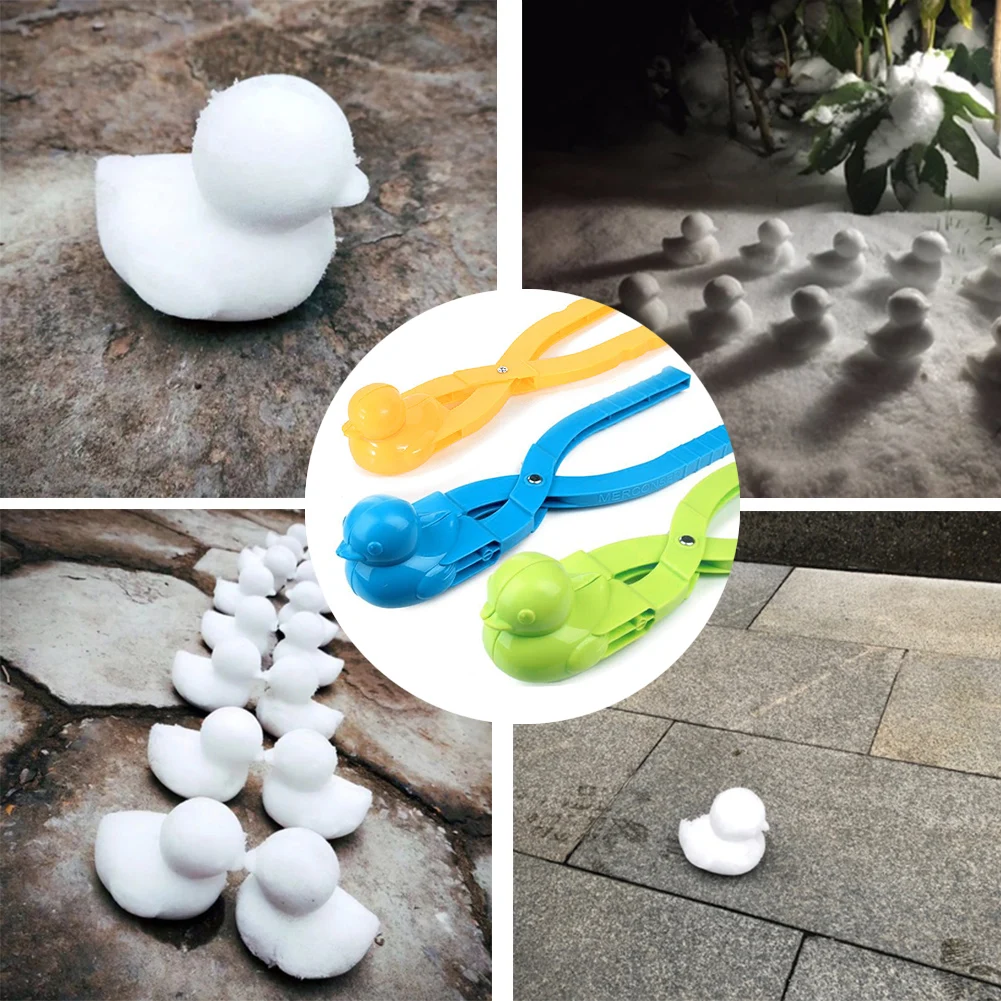 Plastic Snowball Maker Clip Cartoon Duck Snowball Clip Winter Snow Sand Mold Tool for Snowball Fight Outdoor Fun Sports
Plastic Snowball Maker Clip Cartoon Duck Snowball Clip Winter Snow Sand Mold Tool for Snowball Fight Outdoor Fun Sports