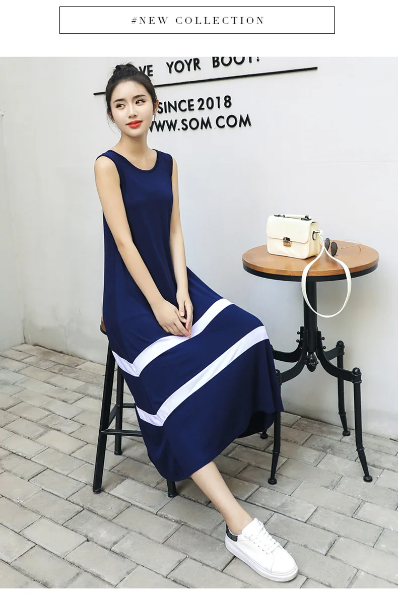 Korean style women nightgown new sleeveless nightdress modal cotton nightshirt ladies patchwork striped night wear dress
Korean style women nightgown new sleeveless nightdress modal cotton nightshirt ladies patchwork striped night wear dress