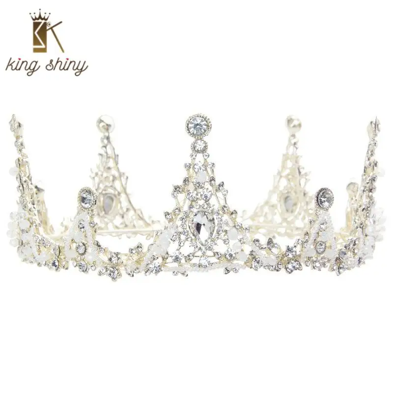 Elegant Baroque Shiny Crystal Bridal Round Crown Vintage Sparkly Rhinestone Wedding Headband Girls Party Hair Jewelry Ornaments
Elegant Baroque Shiny Crystal Bridal Round Crown Vintage Sparkly Rhinestone Wedding Headband Girls Party Hair Jewelry Ornaments