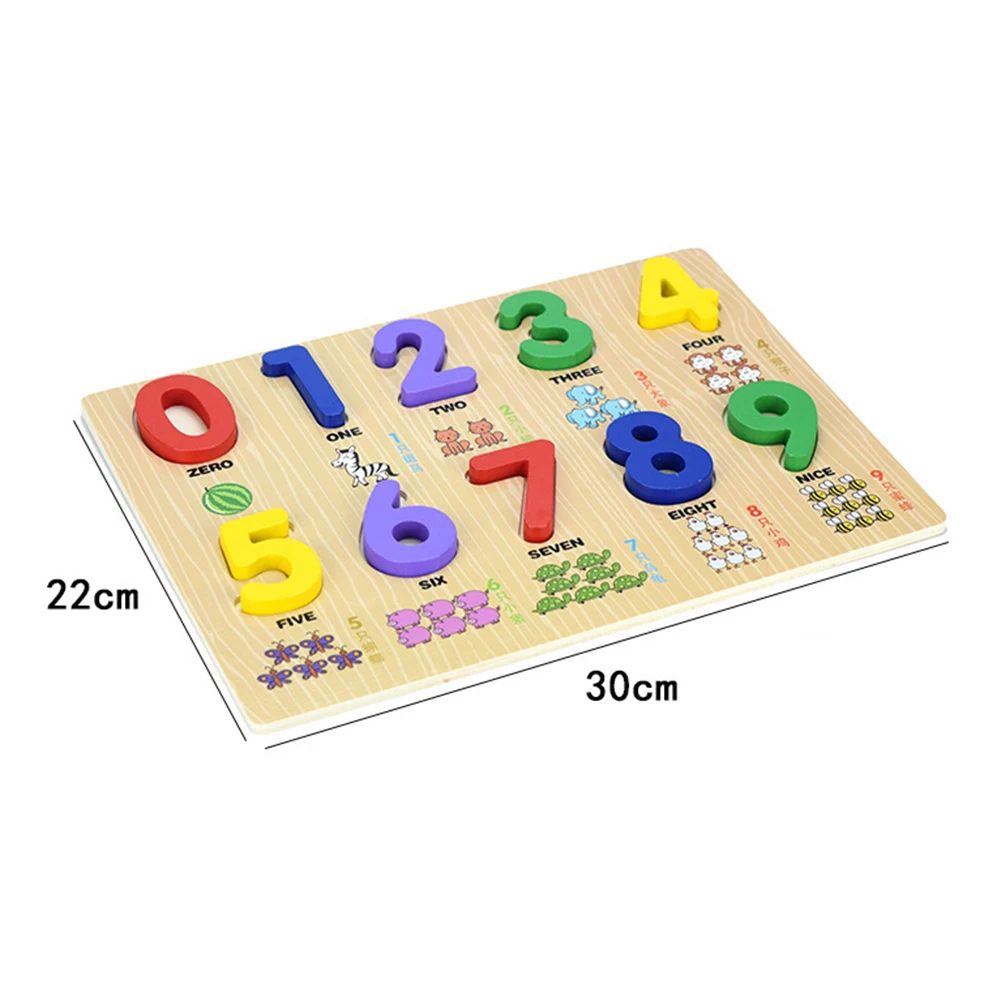 Animal Print Wooden 0-9 Number Puzzles Board Counting Math Learning Kids Toy
Animal Print Wooden 0-9 Number Puzzles Board Counting Math Learning Kids Toy