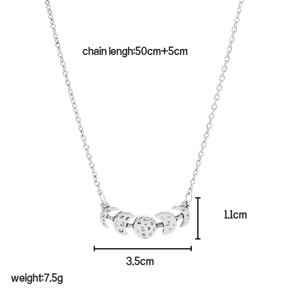 Vintage Womens Silver Color Lunar Eclipse Moon Phase Pendant Necklace Jewelry Gift Initial Necklace
Vintage Womens Silver Color Lunar Eclipse Moon Phase Pendant Necklace Jewelry Gift Initial Necklace