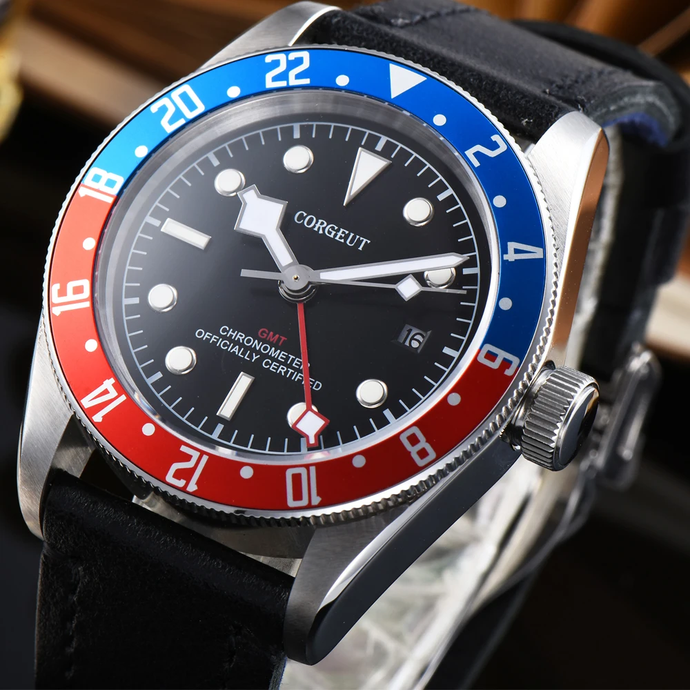 CORGEUT Top Mechanical Watch Men's Automatic GMT Sapphire Crystal Luminous Clock Waterproof Men's Watch Brand Relogio Masculino
CORGEUT Top Mechanical Watch Men's Automatic GMT Sapphire Crystal Luminous Clock Waterproof Men's Watch Brand Relogio Masculino