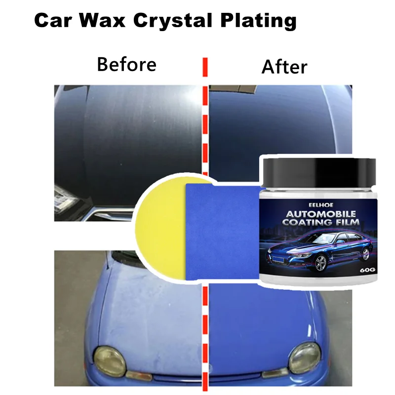 60g Car Automotive Wax Crystal Set With Sponge And Towel Paint Care Coating Scratch Repair Maintenance Automobile Coating Film
60g Car Automotive Wax Crystal Set With Sponge And Towel Paint Care Coating Scratch Repair Maintenance Automobile Coating Film