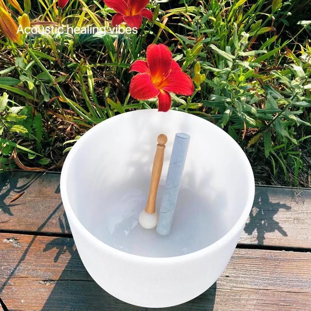 Meditation sound chakra bowl 11"E solar plexus chakra frosted quartz crystal singing bowl for healing
Meditation sound chakra bowl 11"E solar plexus chakra frosted quartz crystal singing bowl for healing