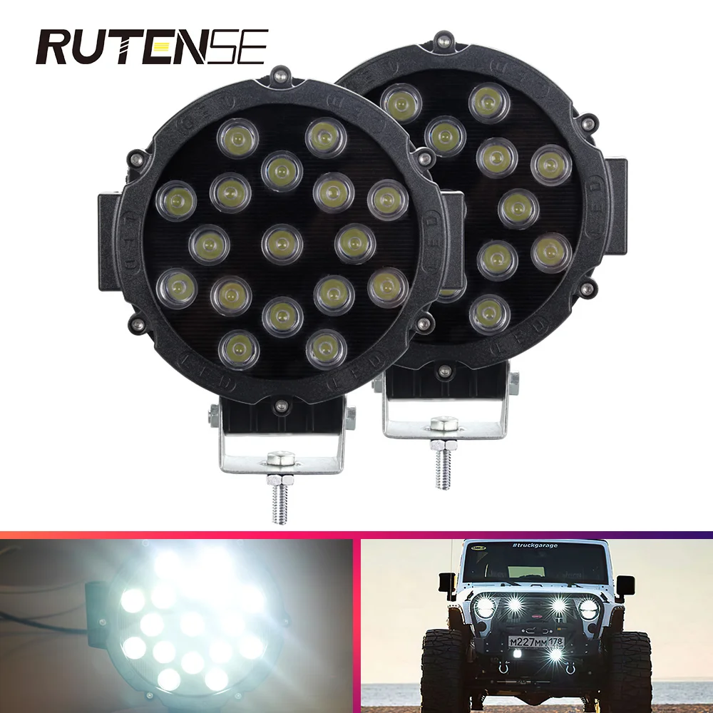 RUTENSE 63w 7 inch round work light high power red suitable for all kinds of off-road vehicles led car light SUV ATV
RUTENSE 63w 7 inch round work light high power red suitable for all kinds of off-road vehicles led car light SUV ATV