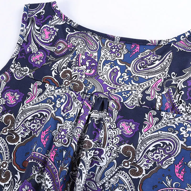 Women Summer Sleeveless Round Neck Floral Print Blouses Shirts Casual Irregular Hem Button Tops MAEA99
Women Summer Sleeveless Round Neck Floral Print Blouses Shirts Casual Irregular Hem Button Tops MAEA99
