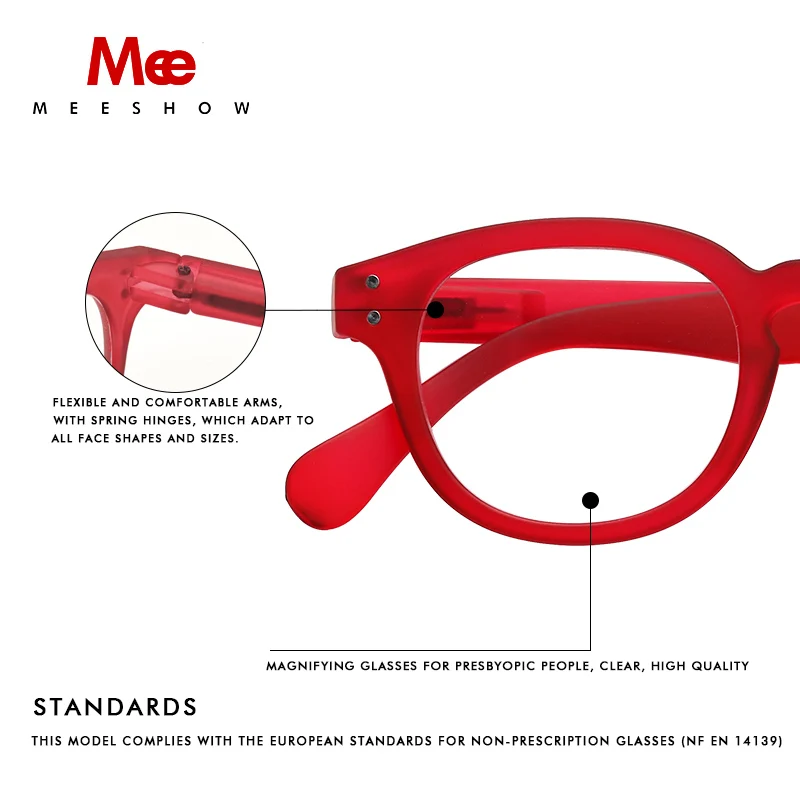 Meeshoow 2021 стильные оптические очки для чтения в стиле ретро Стиль качества мужчин и