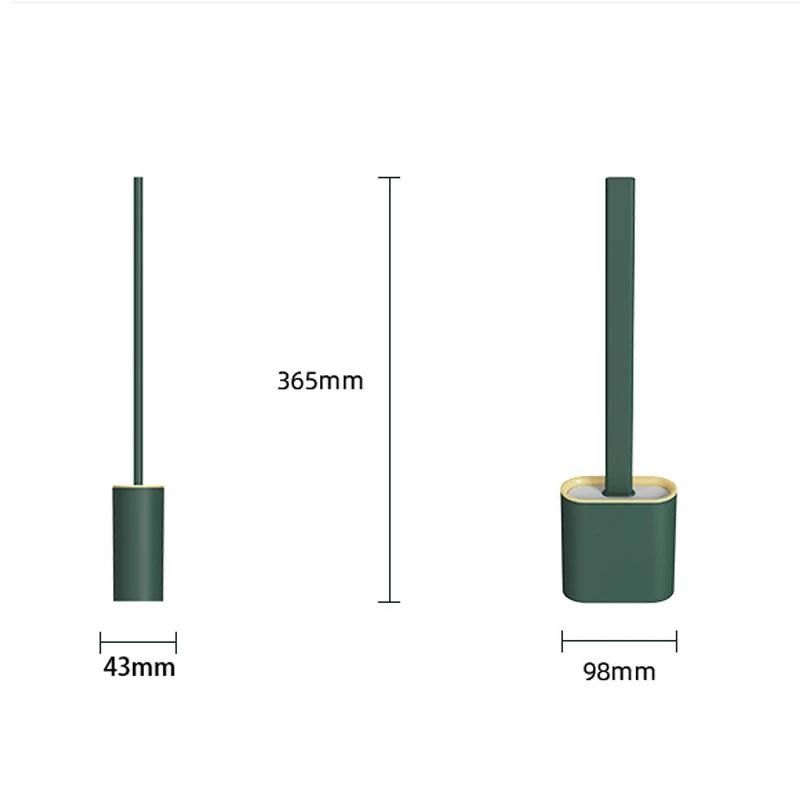 Toilet Brush Water Leak Proof With base Silicone Wc Flat Head Flexible Soft Bristles Brush with Quick Drying Holder Set
Toilet Brush Water Leak Proof With base Silicone Wc Flat Head Flexible Soft Bristles Brush with Quick Drying Holder Set