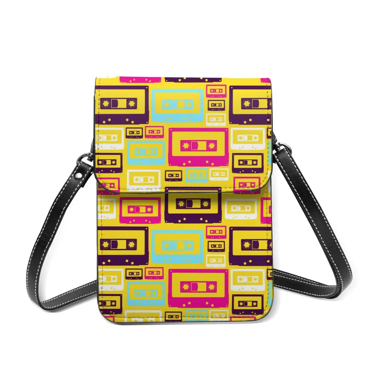 Women Crossbody Bags Mini Phone Bag Retro Pop Audio Tapes Pattern Small Female Shoulder Bags Ladies Messenger Bag
Women Crossbody Bags Mini Phone Bag Retro Pop Audio Tapes Pattern Small Female Shoulder Bags Ladies Messenger Bag