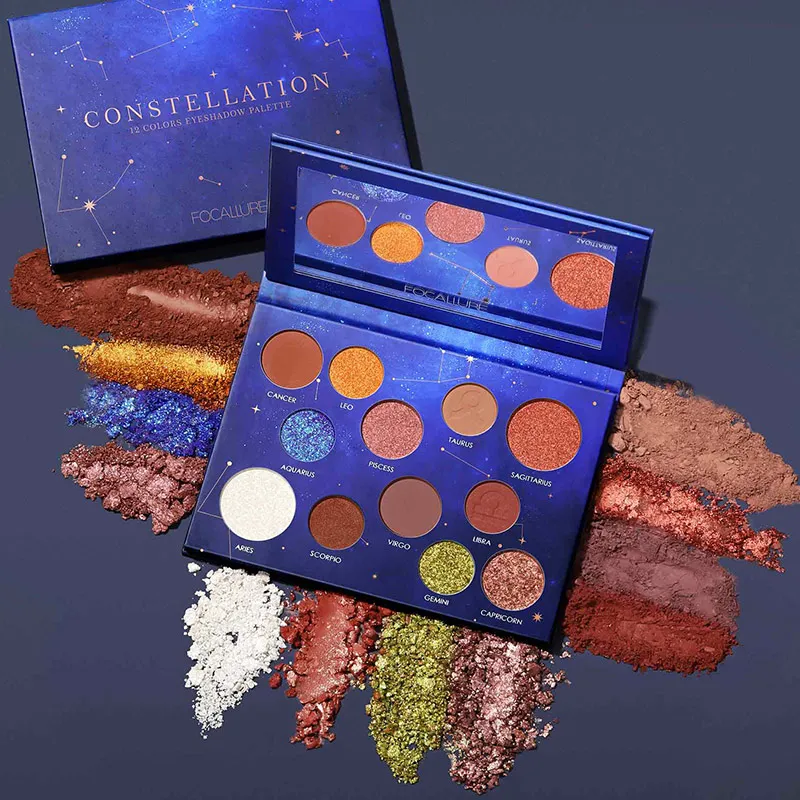 12 Constellation Glitter Eyeshadow pallete professional shimmer powder high pigmented Eye shadow palette New Arrival
12 Constellation Glitter Eyeshadow pallete professional shimmer powder high pigmented Eye shadow palette New Arrival
