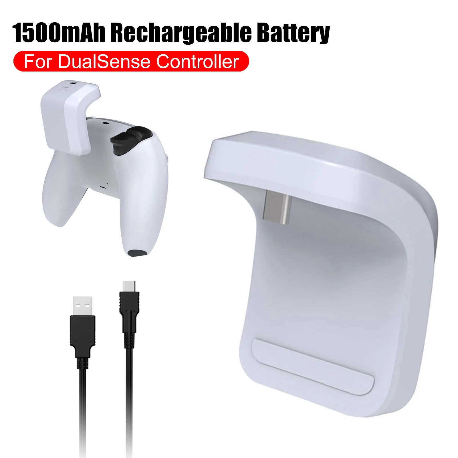 1500mAh Gamepad External Battery For DualSense Controller, Portable LED Indicator Rechargeable Battery For PS5 Game Controller
1500mAh Gamepad External Battery For DualSense Controller, Portable LED Indicator Rechargeable Battery For PS5 Game Controller