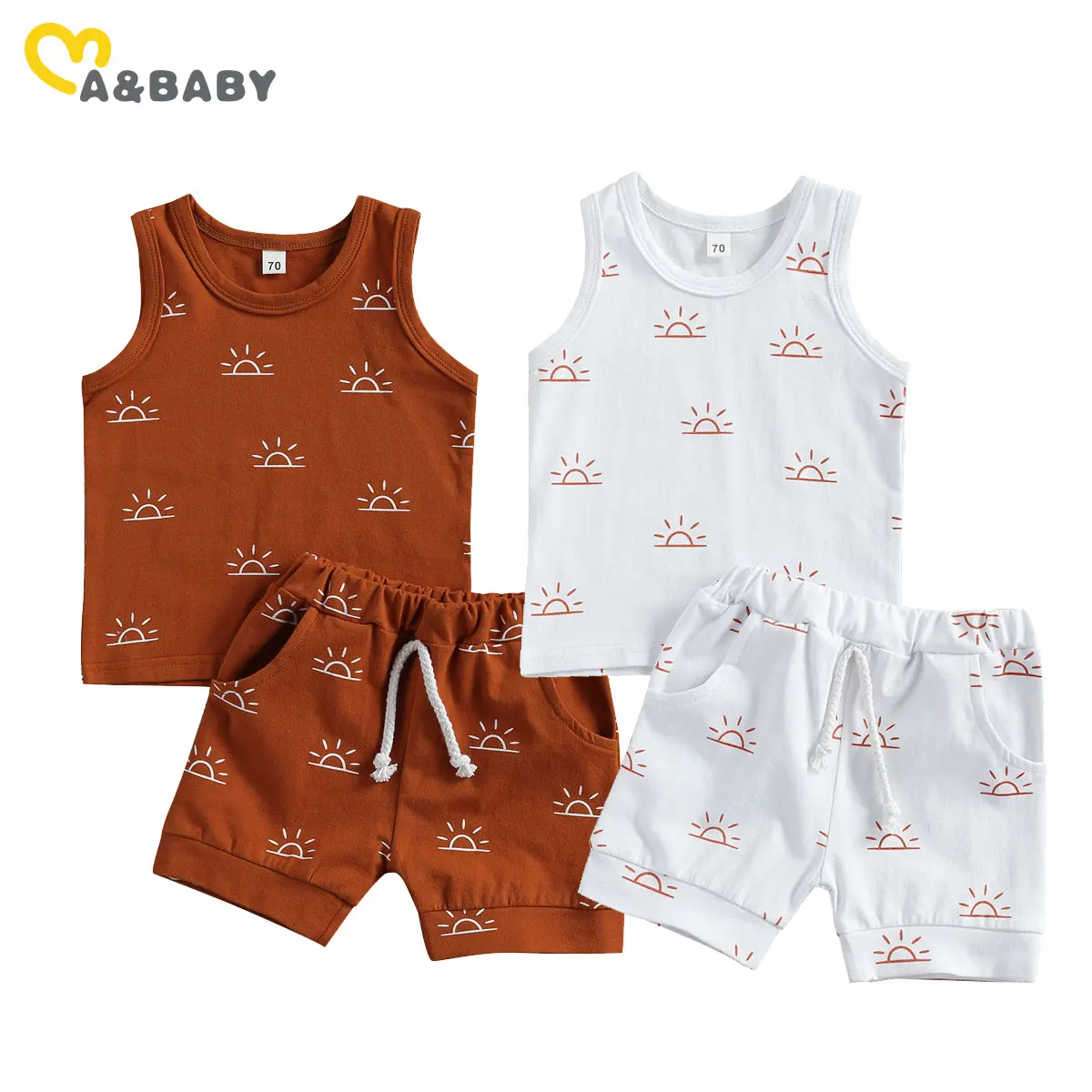 Ma&Baby 0-3Y Summer Infant Baby Kid Boy Girl Clothes Set Sun Print Sleeveless Vest Tops Shorts Outfits Casual Tracksuit
Ma&Baby 0-3Y Summer Infant Baby Kid Boy Girl Clothes Set Sun Print Sleeveless Vest Tops Shorts Outfits Casual Tracksuit