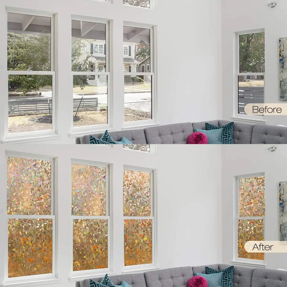 Rabbitgoo Self-Adhesive Privacy Window Film Grayish Brown Rainbow Window Film Stained Glass Window Films Decorative Window Cling
Rabbitgoo Self-Adhesive Privacy Window Film Grayish Brown Rainbow Window Film Stained Glass Window Films Decorative Window Cling