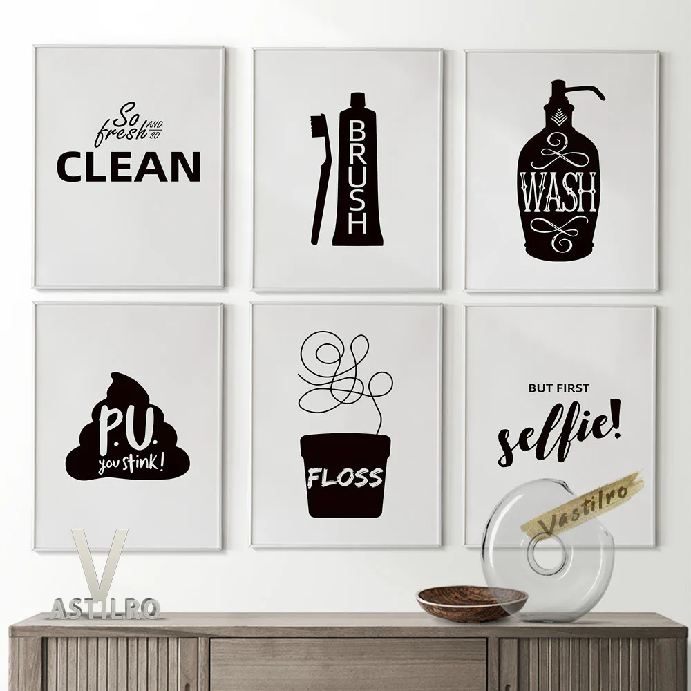 Funny Bathroom Sign Wall Art Black White Poster Shower Room Slogan Prints Canvas Painting Modern Minimalist Restroom Home Decor
Funny Bathroom Sign Wall Art Black White Poster Shower Room Slogan Prints Canvas Painting Modern Minimalist Restroom Home Decor