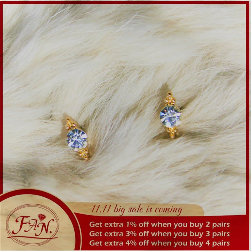 2021 Popular INS Trend Hot Sale Casual Simple Charm Girls Women Small Mini Golden Color Metal & Crystal Stud Earrings for Daily
2021 Popular INS Trend Hot Sale Casual Simple Charm Girls Women Small Mini Golden Color Metal & Crystal Stud Earrings for Daily