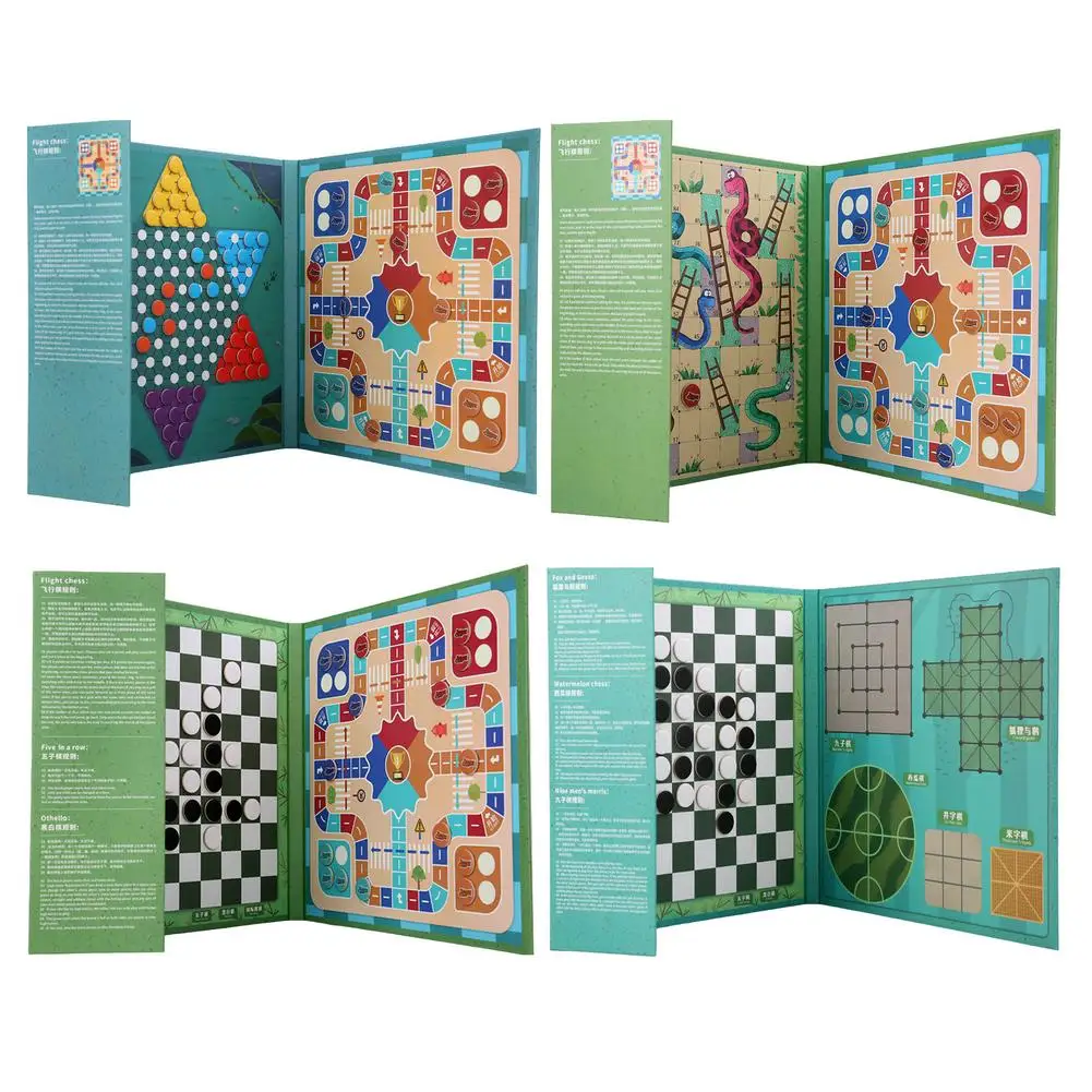 2-in-1 Portable Board Games Chess Set Of Flying Chess And Snack Chess Folding Magnetic Travelling Board Game For Family
2-in-1 Portable Board Games Chess Set Of Flying Chess And Snack Chess Folding Magnetic Travelling Board Game For Family