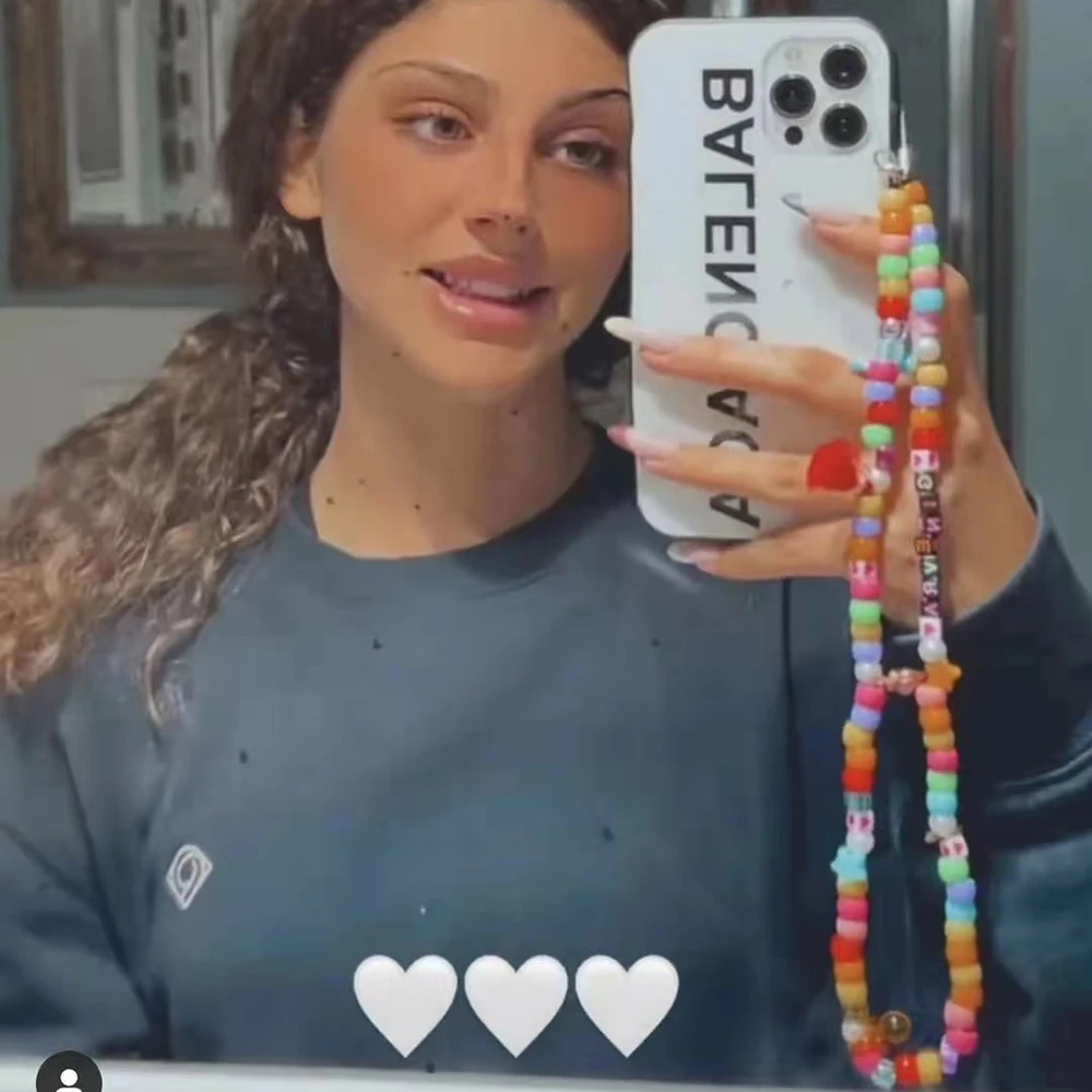 2022 New Trendy Handmade Colorful Beads Long Mobile Phone Chain Charm Bohemia Necklace Acrylic Cord for Phone Hanger Jewelry
2022 New Trendy Handmade Colorful Beads Long Mobile Phone Chain Charm Bohemia Necklace Acrylic Cord for Phone Hanger Jewelry