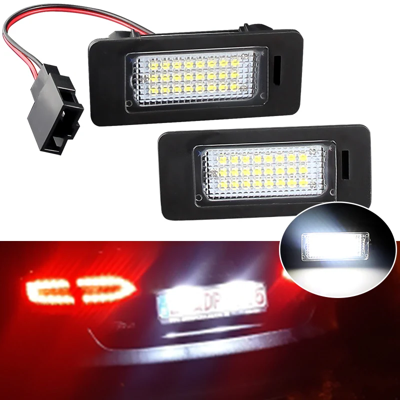 2 PCS License Plate Light Led Number Plate Holder Lamp No Error for Audi A1 A4 B8 A5 S5 A6 S6 A7 Q5 TT TTS 2D For VW Golf Jetta
2 PCS License Plate Light Led Number Plate Holder Lamp No Error for Audi A1 A4 B8 A5 S5 A6 S6 A7 Q5 TT TTS 2D For VW Golf Jetta