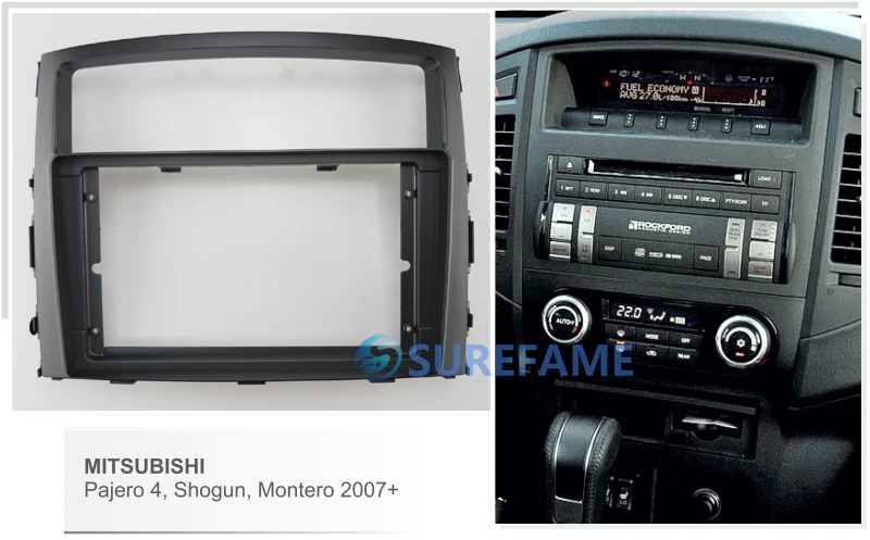 9 дюймовая Автомобильная панель Fascia Для MITSUBISHI Pajero Shogun Montero 2007 + комплект для