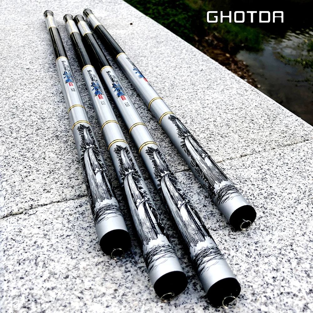 GHOTDA Super Light Hard Carbon Fiber Hand Fishing Pole Telescopic Fishing Rod 2.7M/3.6M/3.9M/4.5M/5.4M/6.3M/7.2M Stream Rod
GHOTDA Super Light Hard Carbon Fiber Hand Fishing Pole Telescopic Fishing Rod 2.7M/3.6M/3.9M/4.5M/5.4M/6.3M/7.2M Stream Rod