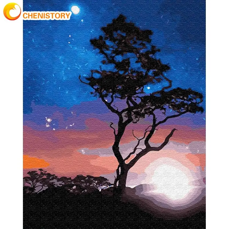 CHENISTORY Framed Painting By Numbers Kits For Adults Tree Of Life In Night Oil Paint By Number Home Living Room Decor 60x75cm
CHENISTORY Framed Painting By Numbers Kits For Adults Tree Of Life In Night Oil Paint By Number Home Living Room Decor 60x75cm