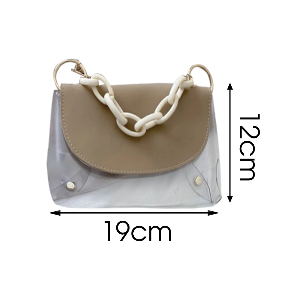 2020 Women Transparent Bag PVC Jelly Bag Messenger Bags Female Elegant Shoulder Bags Fashion Handbags Chain Womens' Pouch
2020 Women Transparent Bag PVC Jelly Bag Messenger Bags Female Elegant Shoulder Bags Fashion Handbags Chain Womens' Pouch