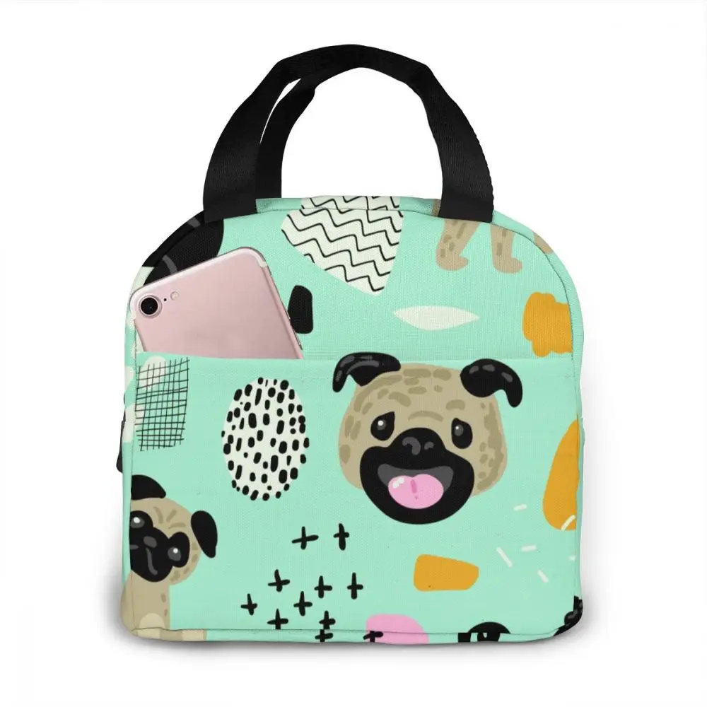 Portable Lunch Bag Pug Dog Thermal Insulated Lunch Box Tote Cooler Bag Bento Pouch Lunch Container Food Storage Bag
Portable Lunch Bag Pug Dog Thermal Insulated Lunch Box Tote Cooler Bag Bento Pouch Lunch Container Food Storage Bag