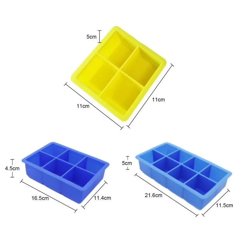 4/6/8 Grid Silicone Ice Cube Mold Square Shape DIY Supplies Large Cream Capacity Maker Bar Ice TrayKitchen Cube Ice N0N5
4/6/8 Grid Silicone Ice Cube Mold Square Shape DIY Supplies Large Cream Capacity Maker Bar Ice TrayKitchen Cube Ice N0N5
