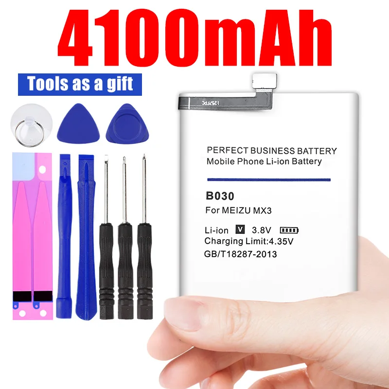 4100mah for Meizu Mx3 M351 M353 M355 M356 Mx 3 B030 Li-on Battery Replacement Built-in Batterie 
4100mah for Meizu Mx3 M351 M353 M355 M356 Mx 3 B030 Li-on Battery Replacement Built-in Batterie