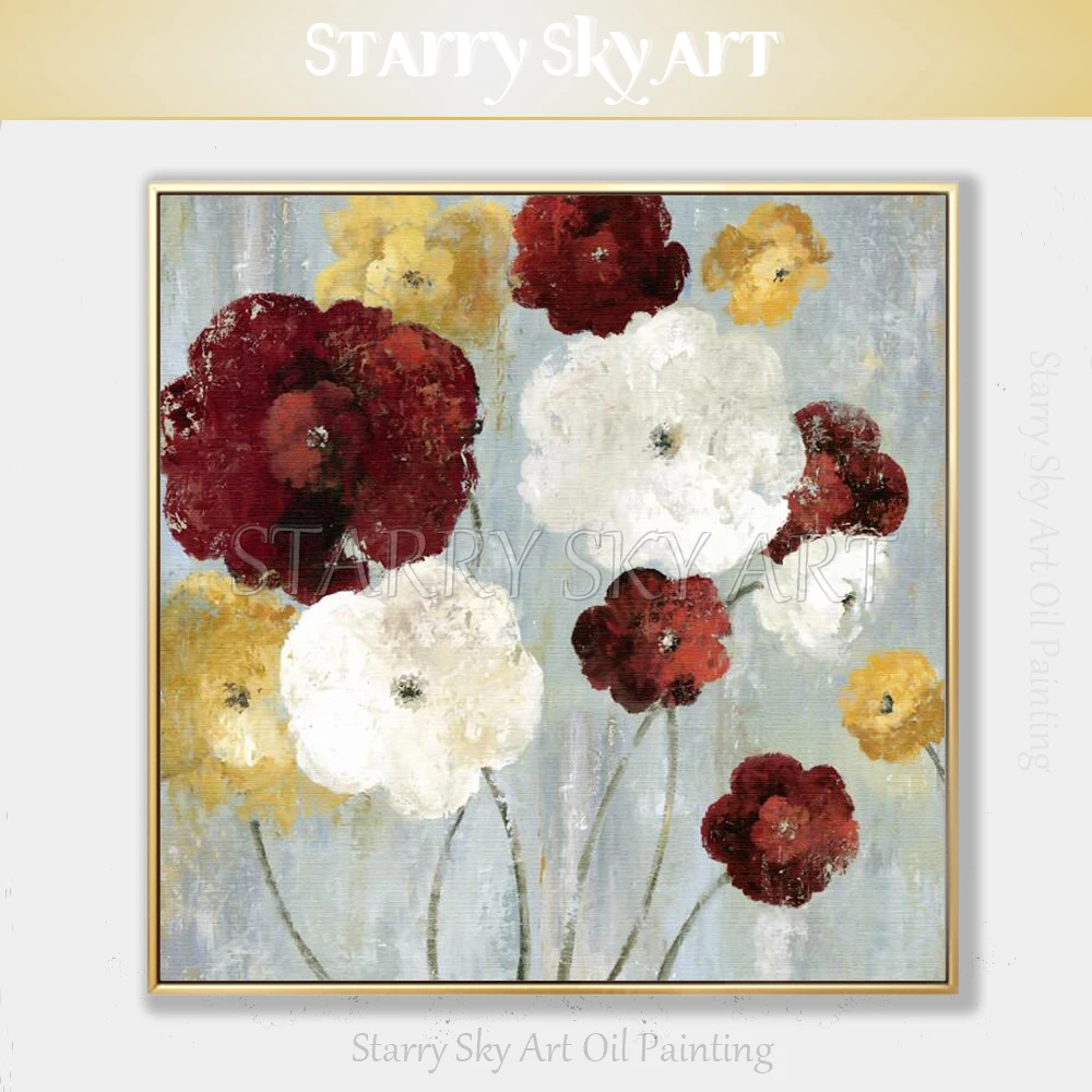 Pure Hand-painted High Quality Abstract Modern Floral Acrylic Painting on Canvas Beauty Lovely Wild Flowers Acrylic Painting
Pure Hand-painted High Quality Abstract Modern Floral Acrylic Painting on Canvas Beauty Lovely Wild Flowers Acrylic Painting
