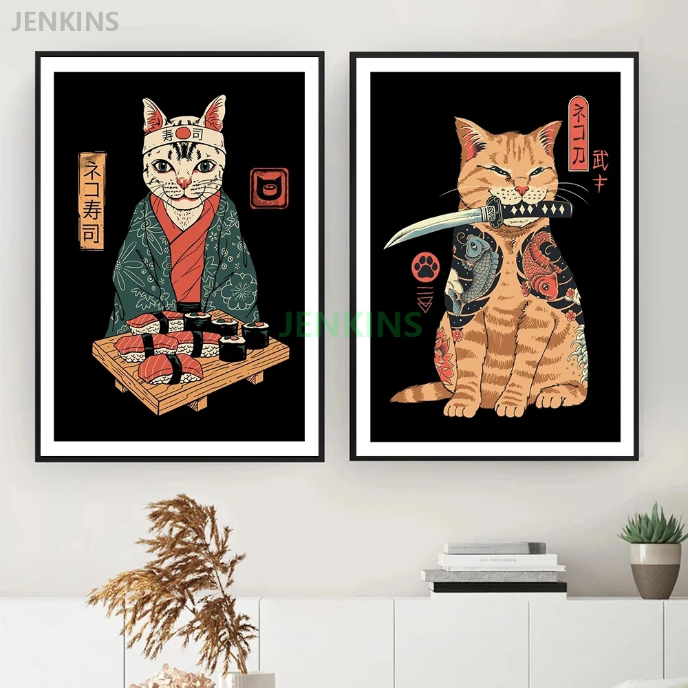 Japanese Retro Poster Wall Art Cats Canvas Painting Print Poster Cat Wall Art Picture For Bedroom Office Home Decoration Jenkins
Japanese Retro Poster Wall Art Cats Canvas Painting Print Poster Cat Wall Art Picture For Bedroom Office Home Decoration Jenkins