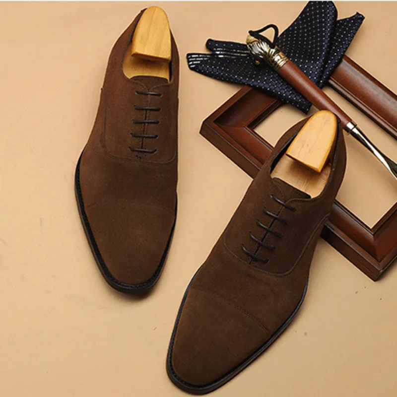 Beand Autumn Fashion Suede Formal Shoes for Men Genuine Cow Leather Pointed Toe Handmade Breathable Groom Wedding Shoes Zapatos
Beand Autumn Fashion Suede Formal Shoes for Men Genuine Cow Leather Pointed Toe Handmade Breathable Groom Wedding Shoes Zapatos
