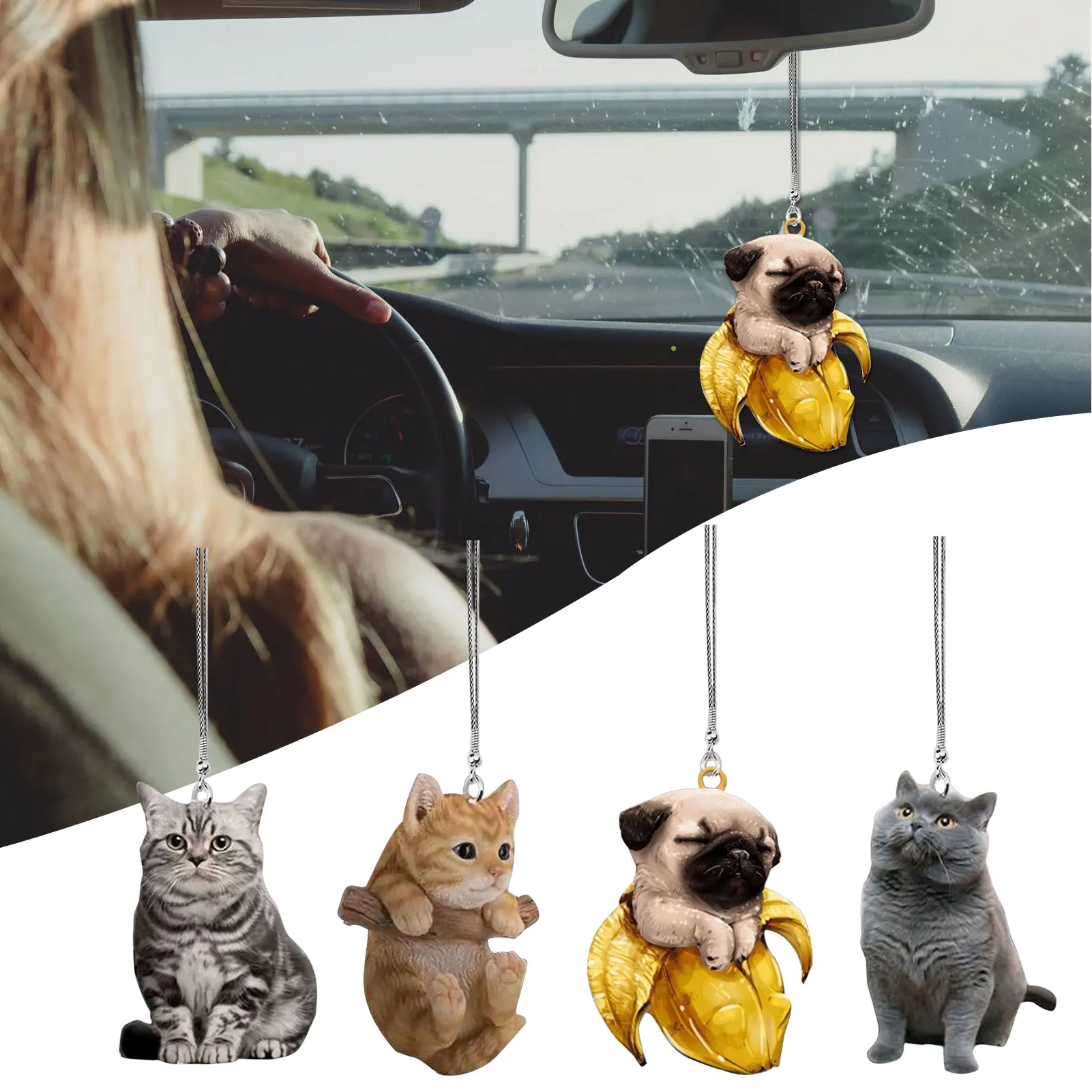 Car Doll Cat Hanging Ornament Acrylic Fashionable Car Interior Decor Interior Decoration Cute Creative Gift Ornament Supplies
Car Doll Cat Hanging Ornament Acrylic Fashionable Car Interior Decor Interior Decoration Cute Creative Gift Ornament Supplies