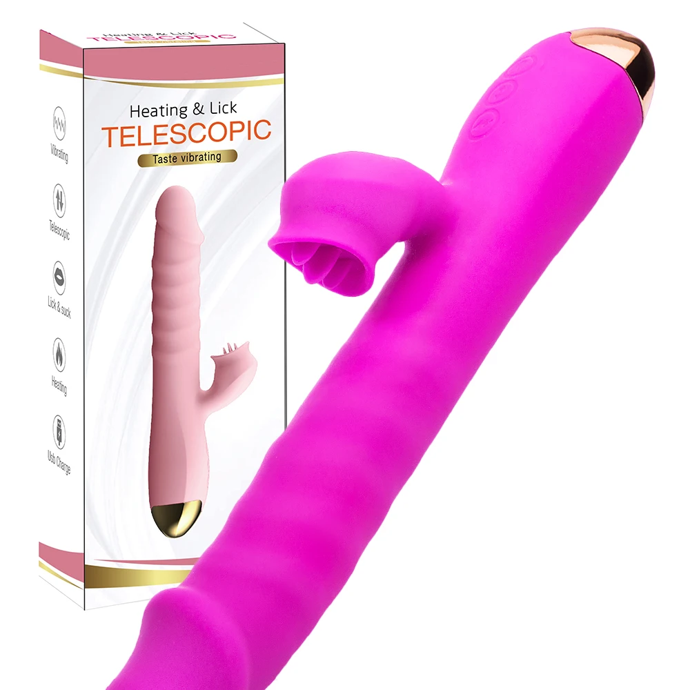 

7 Frequency Tongue Heating Dildo Vibrator For Women Automatic Expansion Vagina G Spot Stimulate Female Masturbator Adult Sex Toy