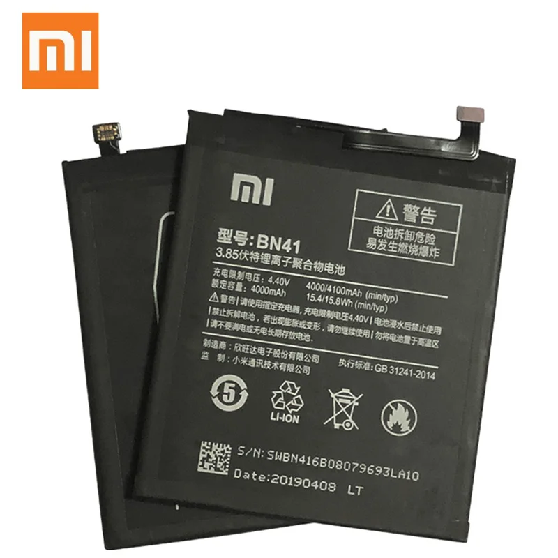 Оригинальный сменный аккумулятор XiaoMi для Xiaomi Redmi 3 3S 3X 4X 4A 5A pro 5 Plus Note 4 6 7 Pro Mi5 Mi 8 5X