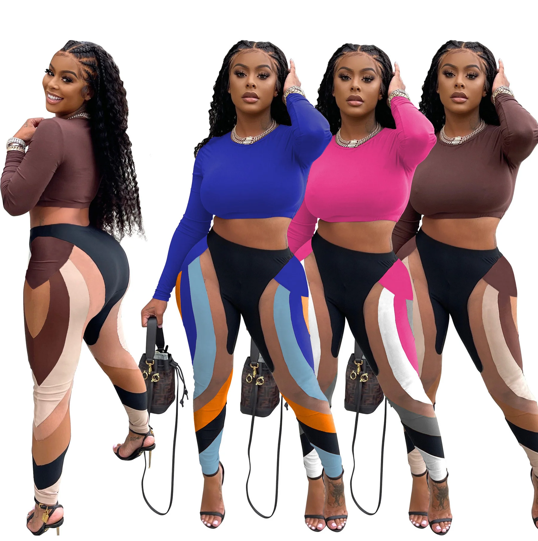 Cutubly Sexy Two Pieces Outfits Casual Print Tight Long Sleeve Crop Tops Pant Sets 2 Piece Jogging Pants Women Set Tracksuit
Cutubly Sexy Two Pieces Outfits Casual Print Tight Long Sleeve Crop Tops Pant Sets 2 Piece Jogging Pants Women Set Tracksuit