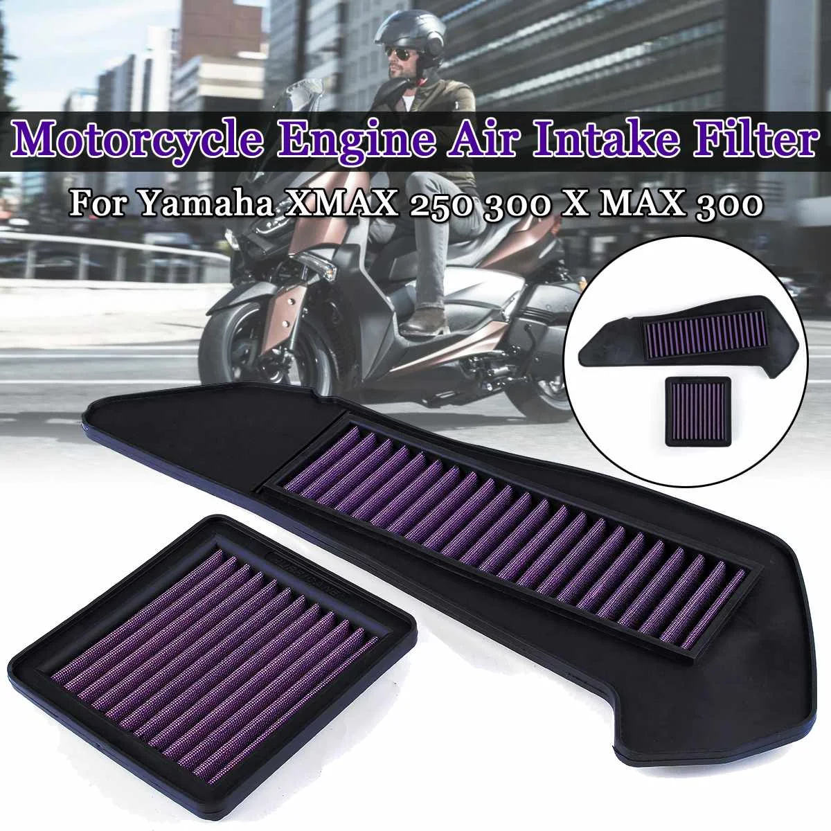 2pcs For YAMAHA XMAX250 XMAX300 xmax 250 300 Motorcycle Part Air Filter Air Intake Cleaner Engine Protect Air Cleaner Filte
2pcs For YAMAHA XMAX250 XMAX300 xmax 250 300 Motorcycle Part Air Filter Air Intake Cleaner Engine Protect Air Cleaner Filte