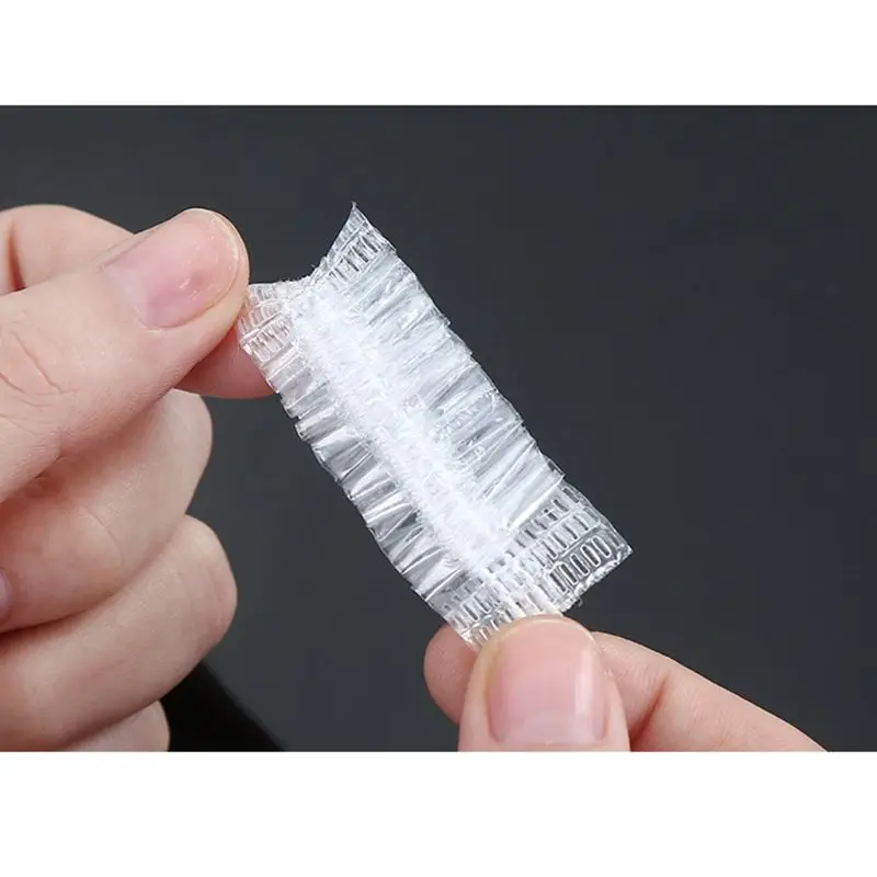 

100 шт утолщенные одноразовые пластиковые водонепроницаемые защитные колпачки для ушей для парикмахерских, защитные наушники для душа DXAA