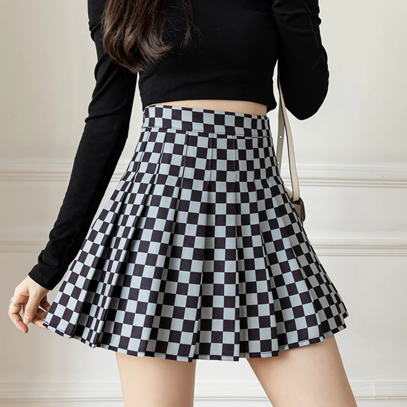Мини-юбки женские клетчатые со складками и высокой талией, Женская Повседневная трапециевидная облегающая универсальная Весенняя Новая мо...
Мини-юбки женские клетчатые со складками и высокой талией, Женская Повседневная трапециевидная облегающая универсальная Весенняя Новая мо...