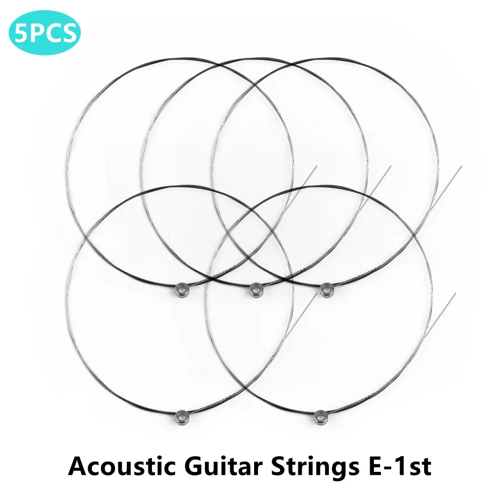 5Pcs Steel E-1st Single Guitar Strings Acoustic Guitar Top 1st E Plain Gauges .012 Guitar Broken Strings Replacement Accessories
5Pcs Steel E-1st Single Guitar Strings Acoustic Guitar Top 1st E Plain Gauges .012 Guitar Broken Strings Replacement Accessories
