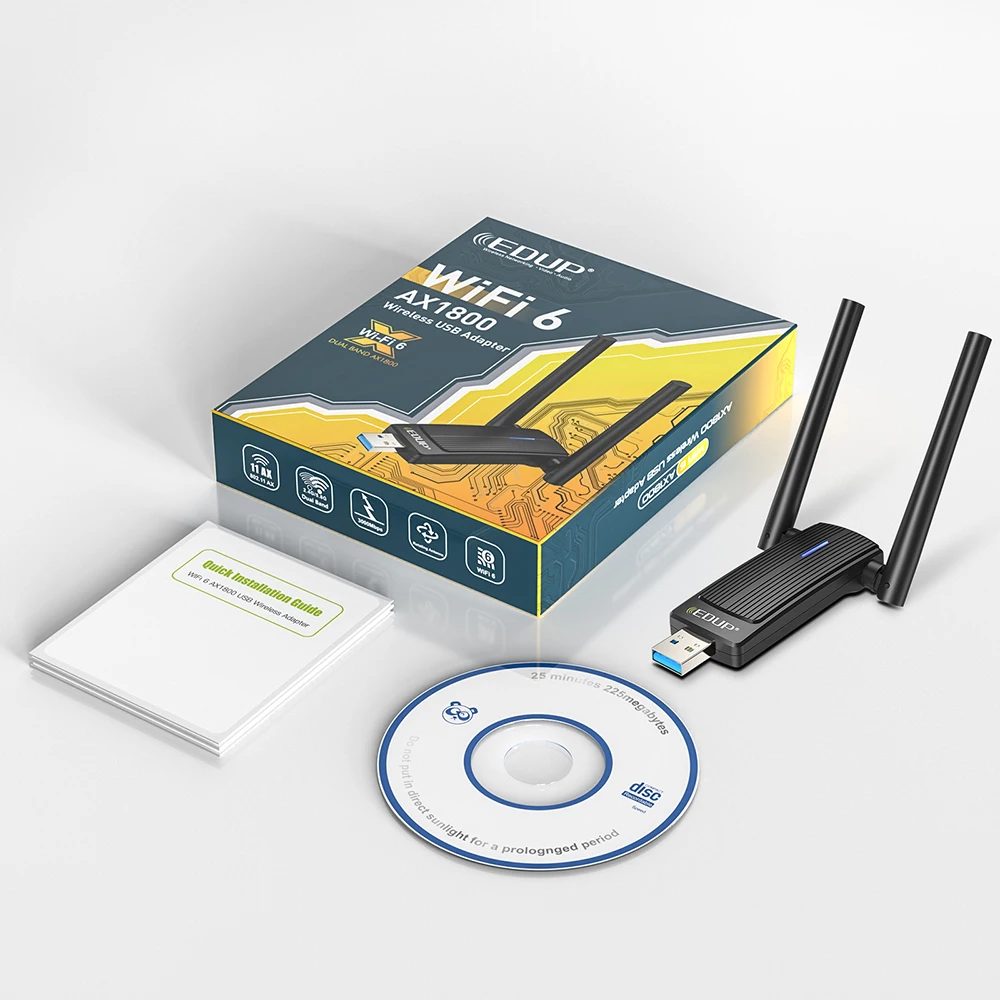 Беспроводной USB Wi-Fi адаптер 1800 Мбит/с 2 4/5 ГГц | Компьютеры и офис