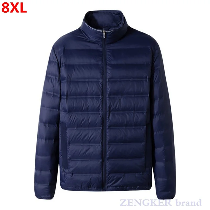 New winter thin down jacket men's plus size fashion casual stand-up collar lightweight down jacket 7XL8XL
New winter thin down jacket men's plus size fashion casual stand-up collar lightweight down jacket 7XL8XL